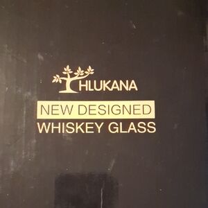 Whiskey Glass - Elegant Black Design
